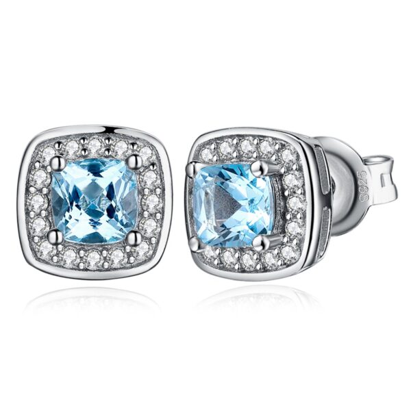 Cercei din argint Blue Topaz Dream