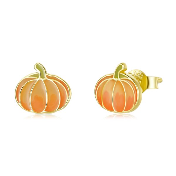 Cercei din argint Golden Pumpkins