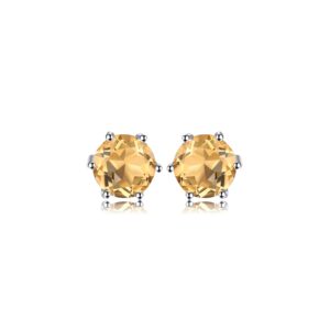 Cercei din argint Little Citrine Dots