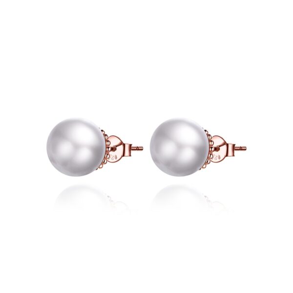 Cercei din argint Rose Gold Dream Pearls