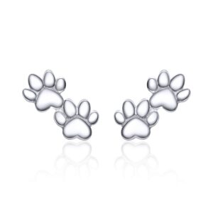 Cercei din argint Silver Paws Duo