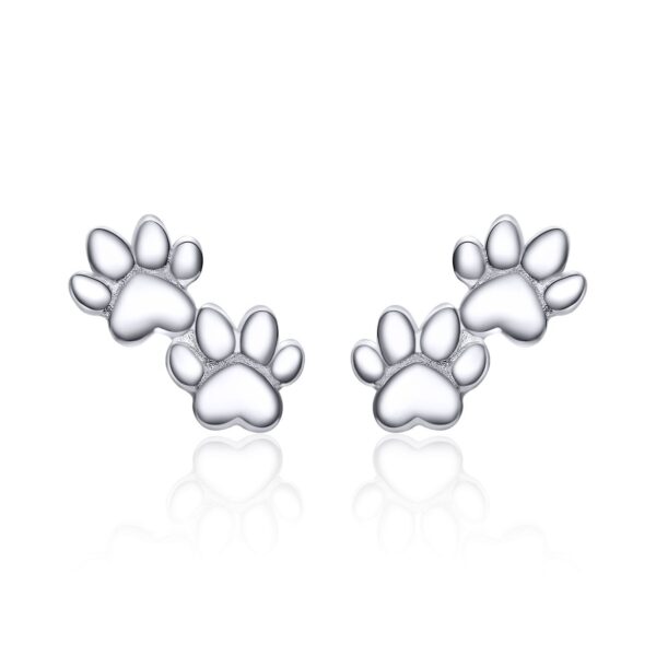 Cercei din argint Silver Paws Duo