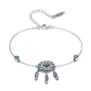 Bratara din argint Dream Catcher green