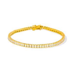 Bratara din argint Golden Mystic Crystal Bangle