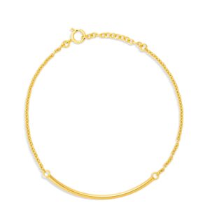 Bratara din argint Golden Thin Chain