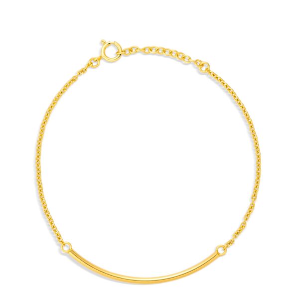 Bratara din argint Golden Thin Chain