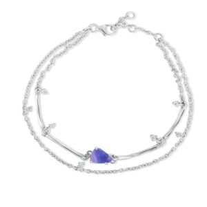 Bratara din argint Silver Tanzanite Eternal Embrace