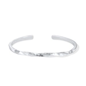 Bratara reglabila din argint Twisted Silver Wire Cuff