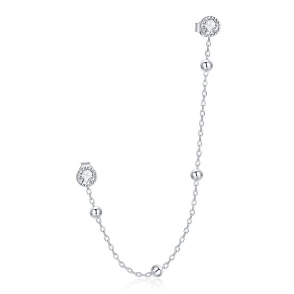 CERCEL din argint Beaded Chain