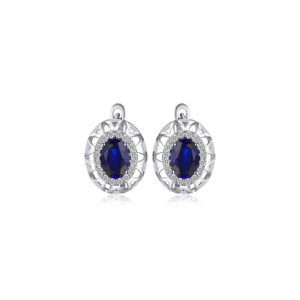 Cercei din argint Amazing Sapphire