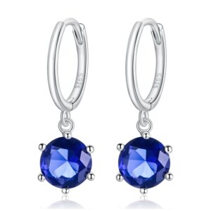 Cercei din argint Beautiful Silver Blue Crystal