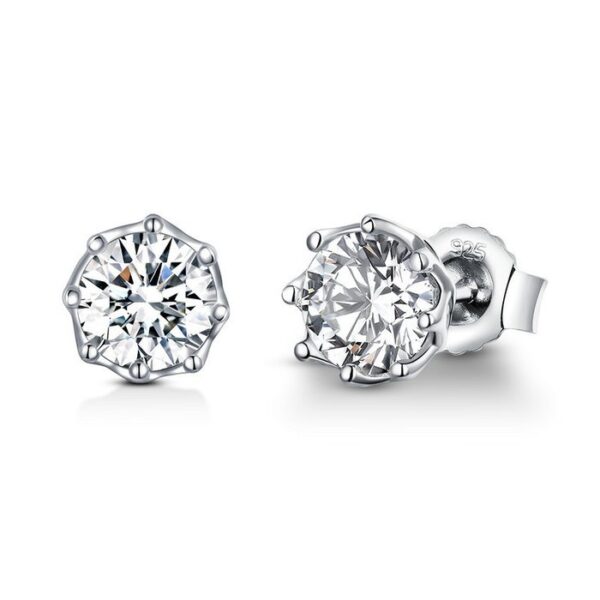 Cercei din argint Clear Classic Studs