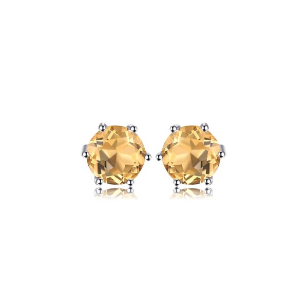 Cercei din argint Little Citrine Dots