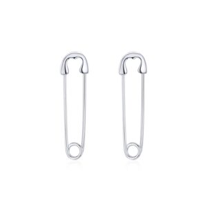 Cercei din argint Safety Pin