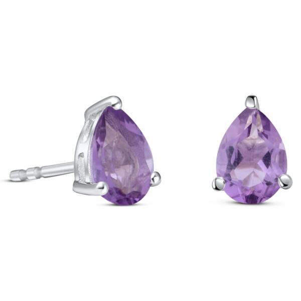 Cercei din argint Silver Amethyst Drop