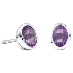 Cercei din argint Silver Desiree Amethyst