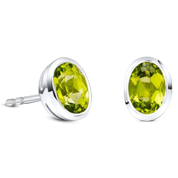 Cercei din argint Silver Desiree Peridot