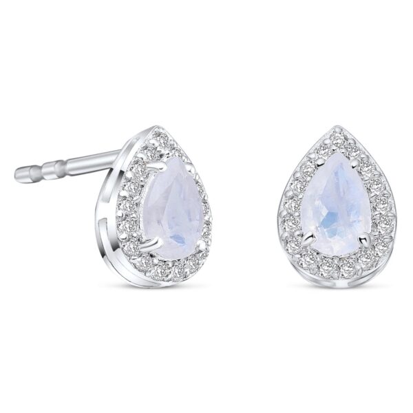 Cercei din argint Silver Drop Moonstone