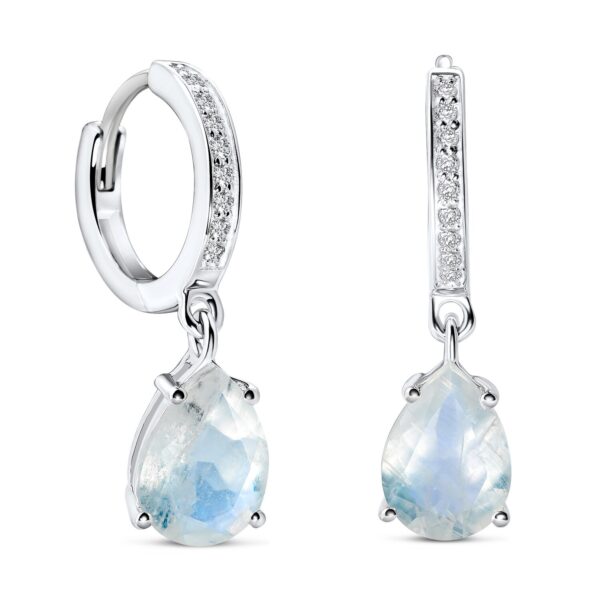 Cercei din argint Silver Elegant Moonstone Drop