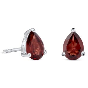 Cercei din argint Silver Garnet Drop