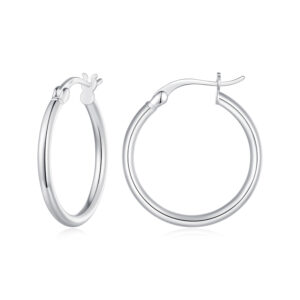 Cercei din argint Silver Hoops L