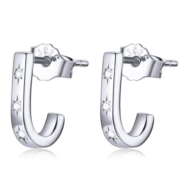 Cercei din argint Silver J Earrings