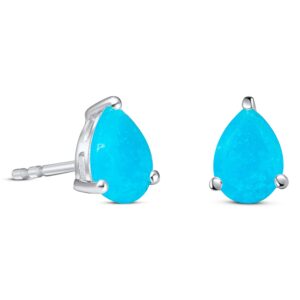 Cercei din argint Silver Turquoise Drop