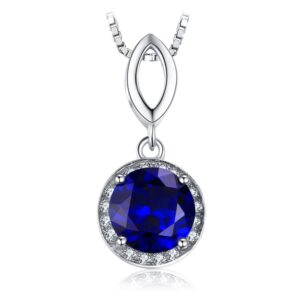 Colier din argint Deep Blue Sapphire