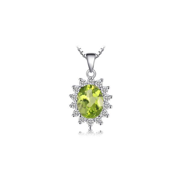 Colier din argint Elegant Peridot