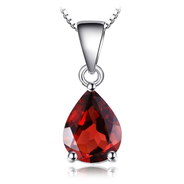 Colier din argint Garnet Drop