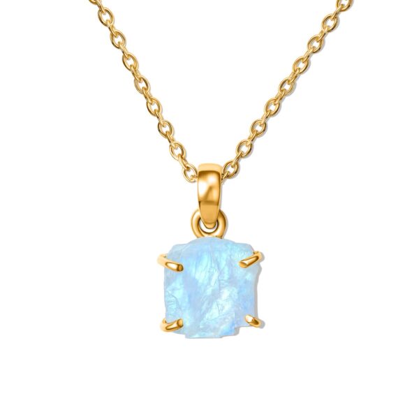 Colier din argint Golden Moonstone Goddess