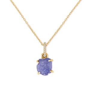 Colier din argint Golden Piece of Tanzanite