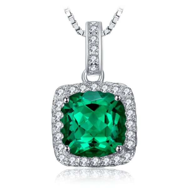 Colier din argint Green Gem Square Dream