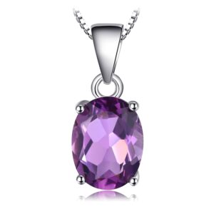 Colier din argint Oval Amethyst