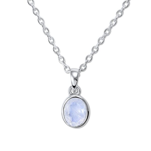 Colier din argint Silver Desiree Moonstone