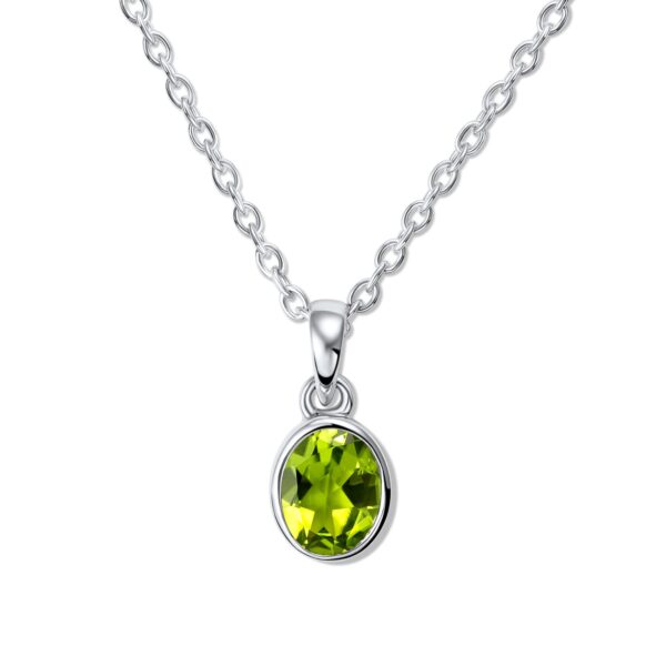 Colier din argint Silver Desiree Peridot