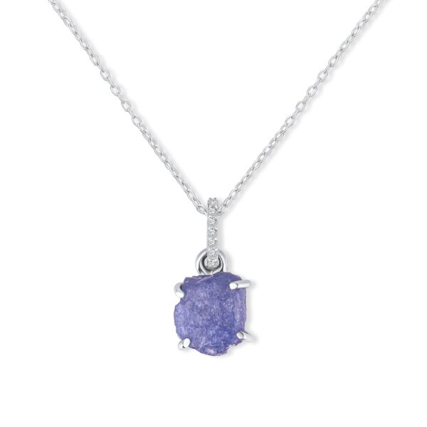 Colier din argint Silver Piece of Tanzanite