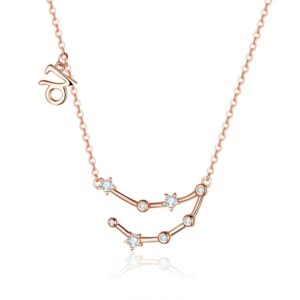 Colier din argint cu Constelatia Capricorn rose gold