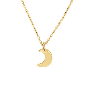 Colier din aur 14k Half Moon