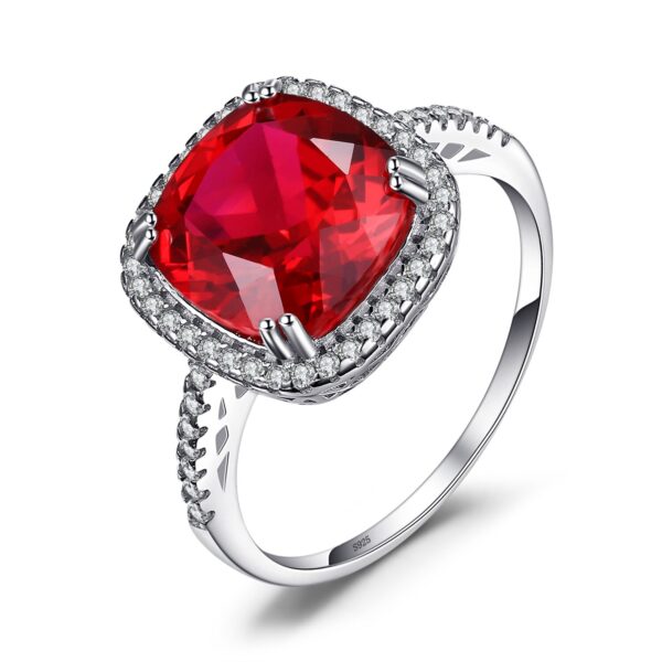 Inel de argint Perfect Ruby and Cristals