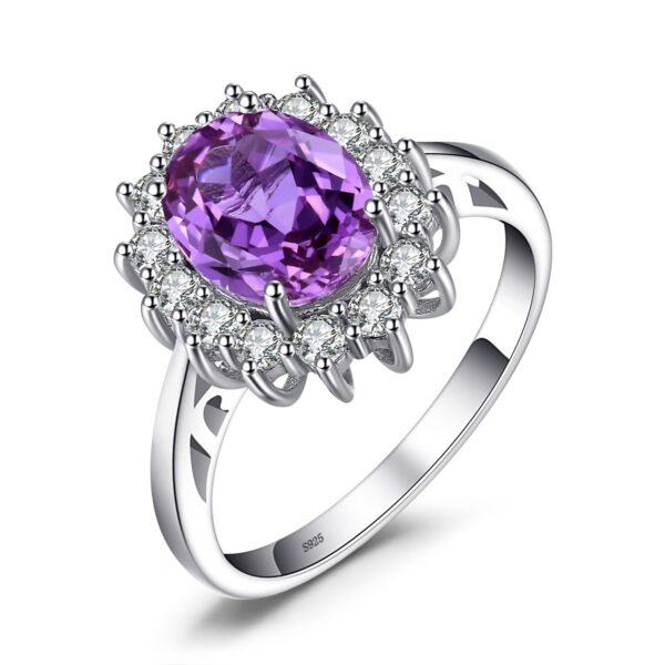 Inel din Argint Elegant Created Alexandrite Sapphire