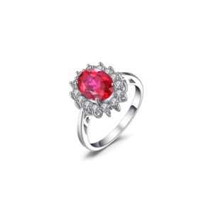 Inel din argint Elegant Ruby