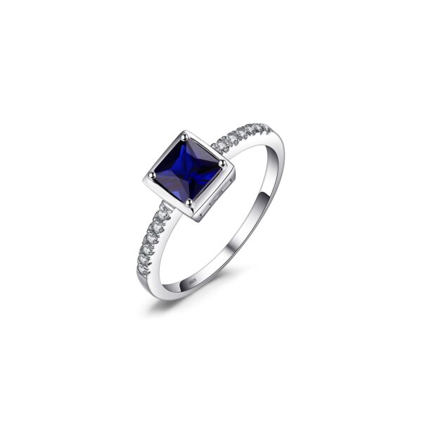 Inel din argint Elegant Square Sapphire