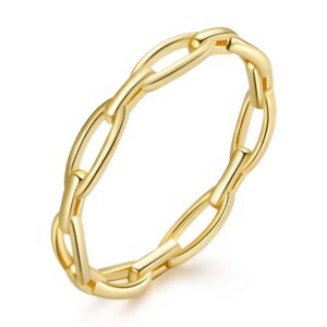 Inel din argint Golden Chain Ring