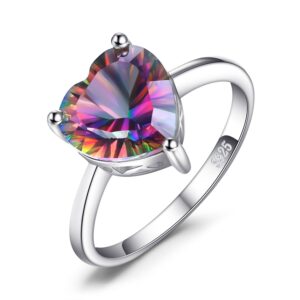 Inel din argint Mystic Topaz Heart