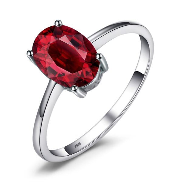 Inel din argint Oval Garnet