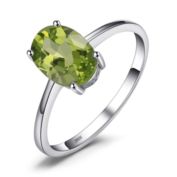 Inel din argint Oval Peridot