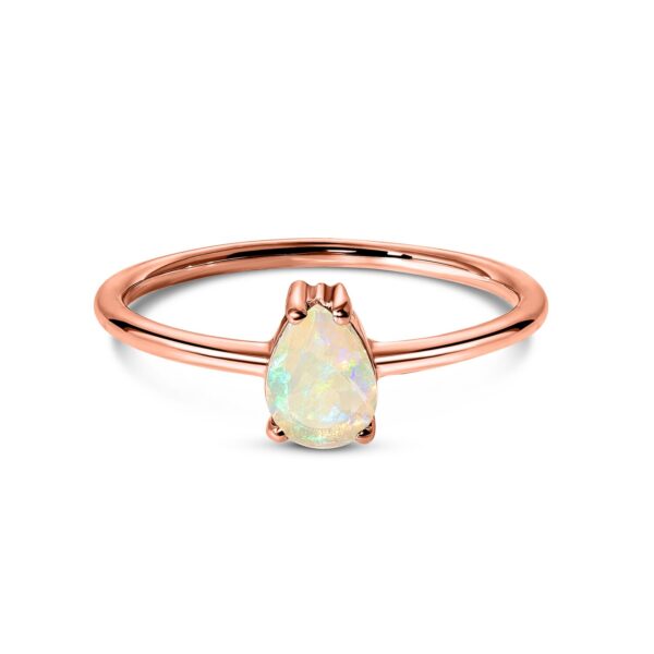 Inel din argint Rose Gold Serene Bliss Opal