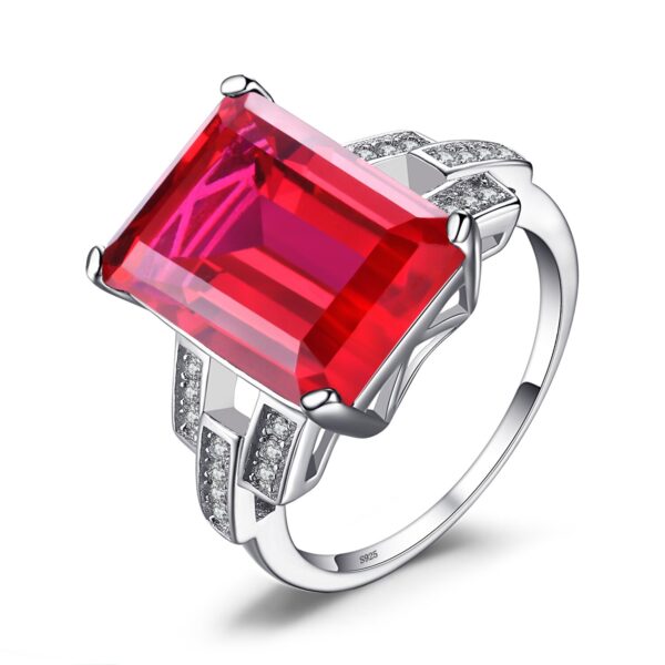 Inel din argint Ruby Red Wish