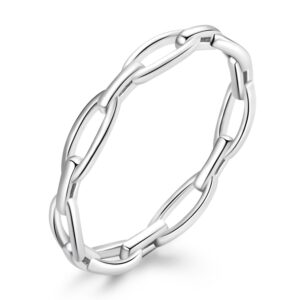 Inel din argint Silver Chain Ring